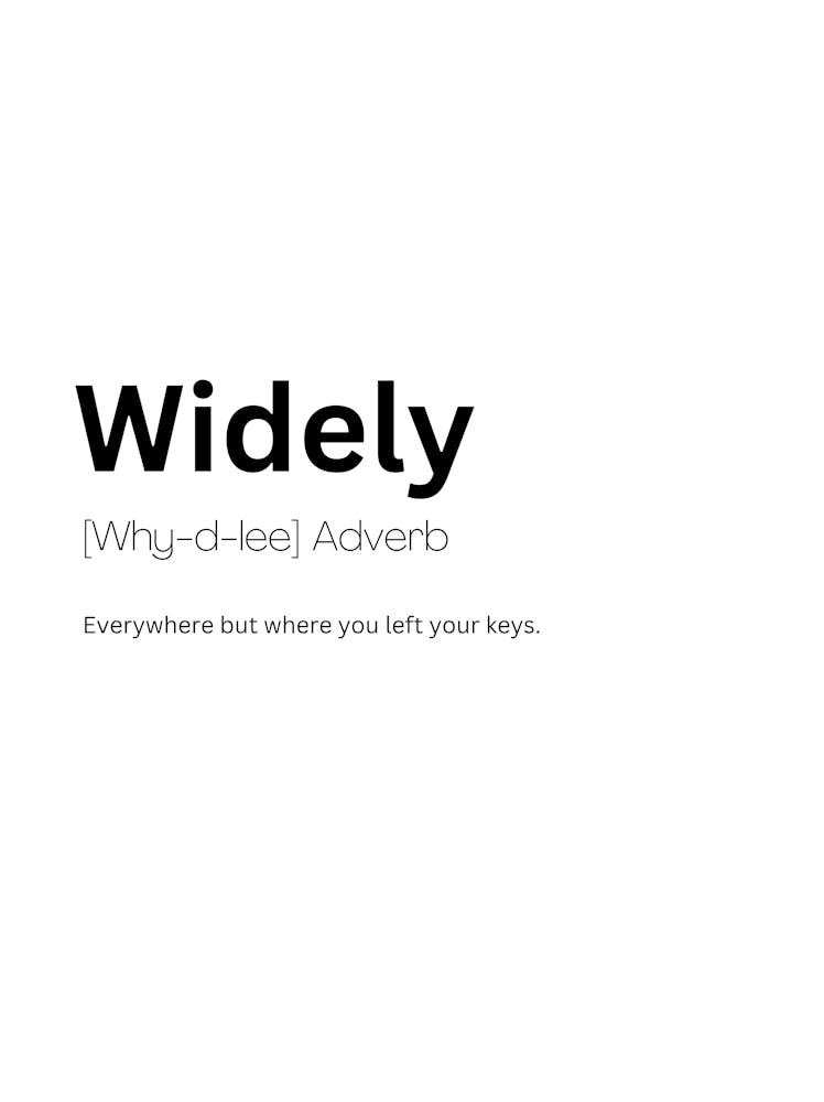 Widely Definition Meaning