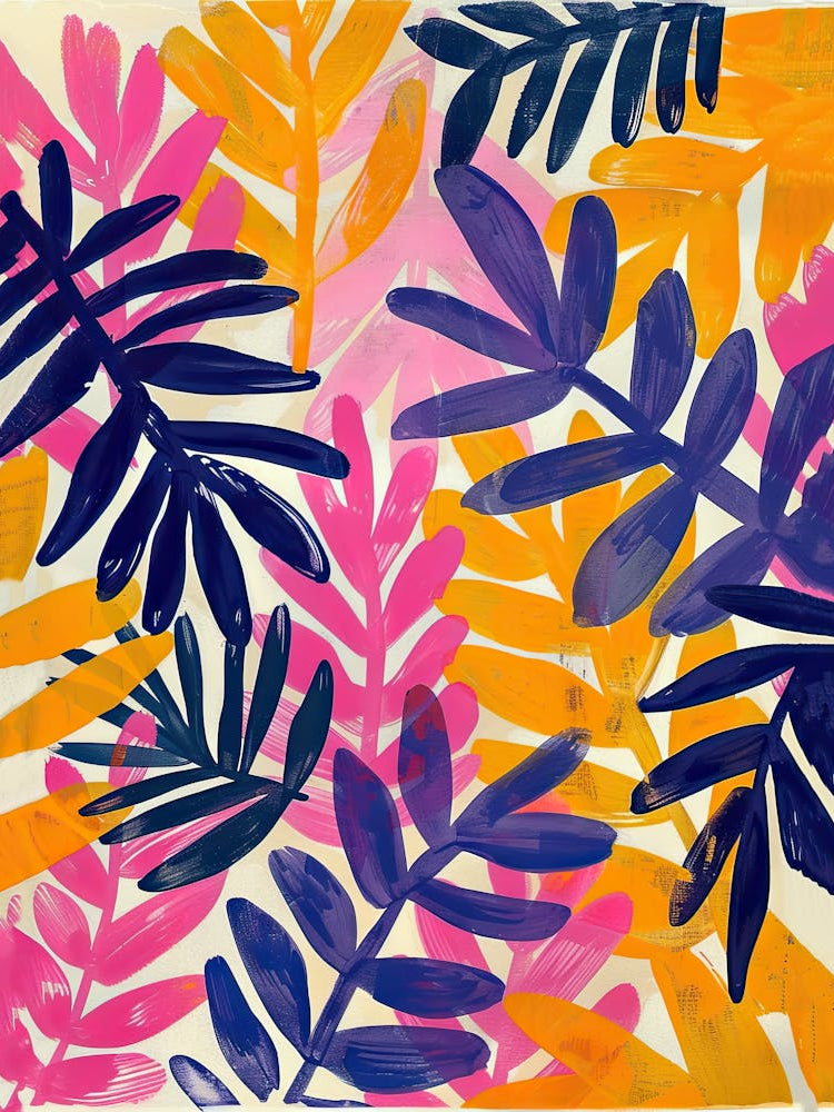 Vivid Botanic Dreams Matisse Style