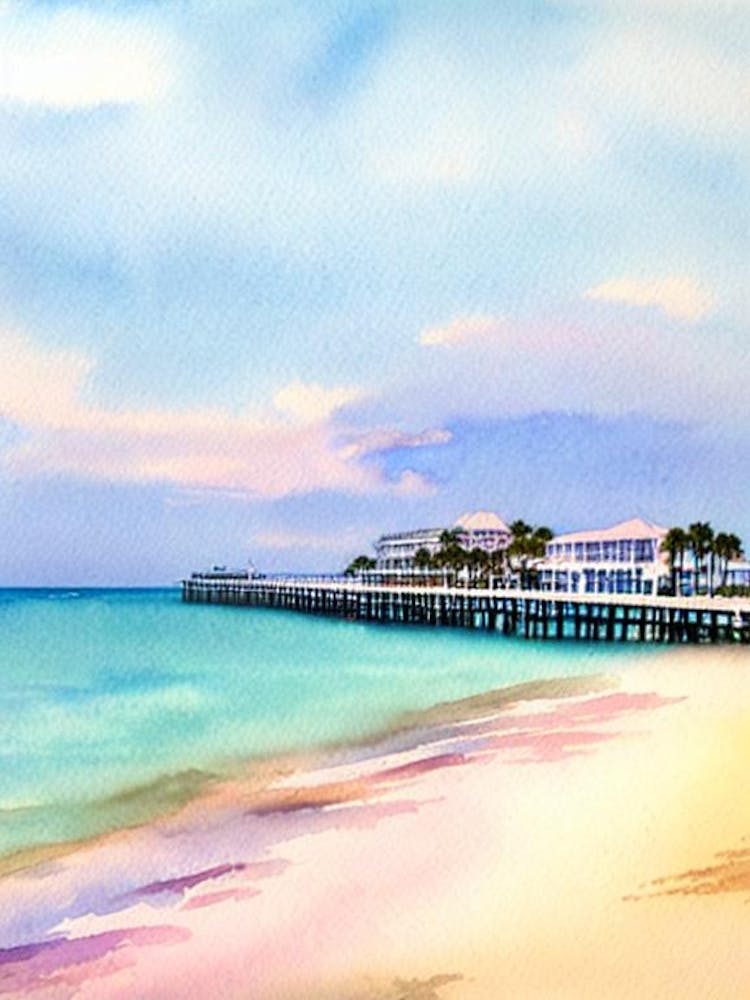 St Pete Beach, Florida Watercolour