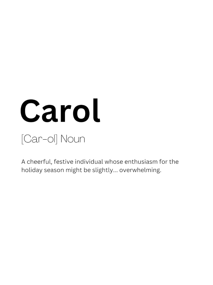 Carol Definition Meaning