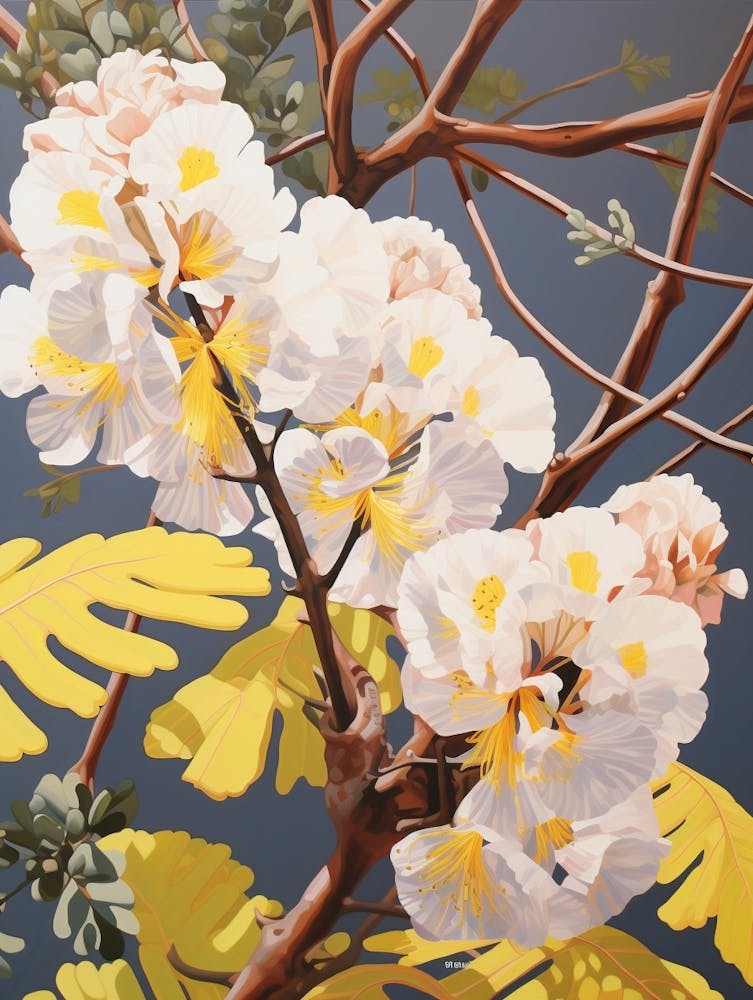 Peacock Flower 2 Flower Painting