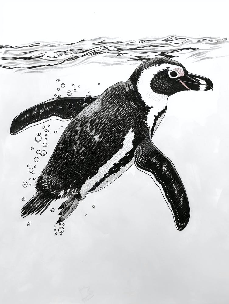 African Penguin Swimming 2