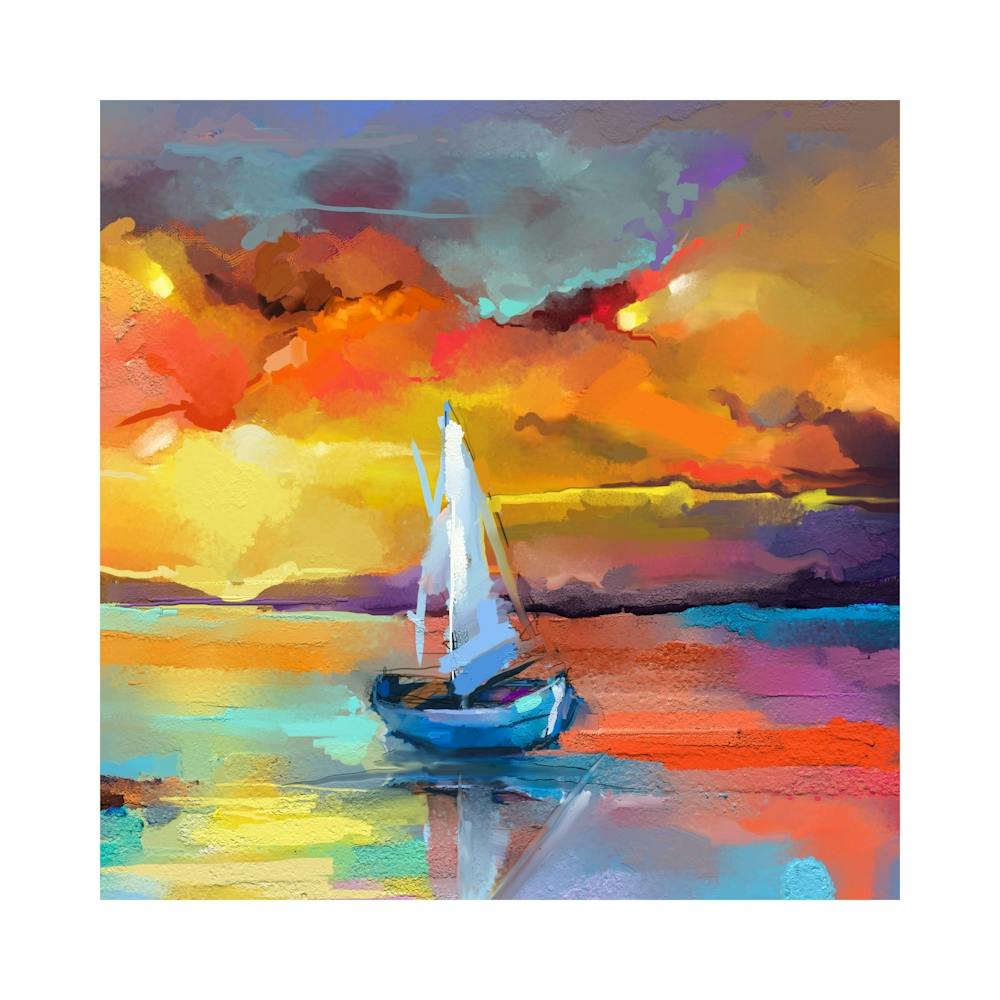 Sailboat At Sunset 3