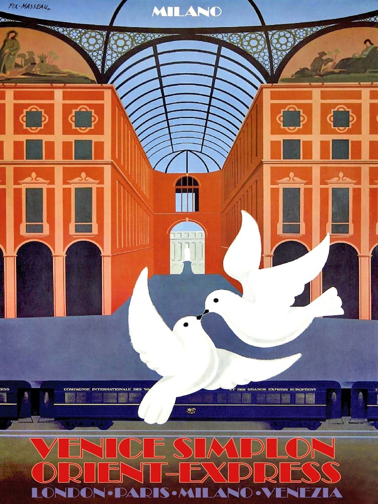 Two Pigeons In Milan, Simplon Orient Express