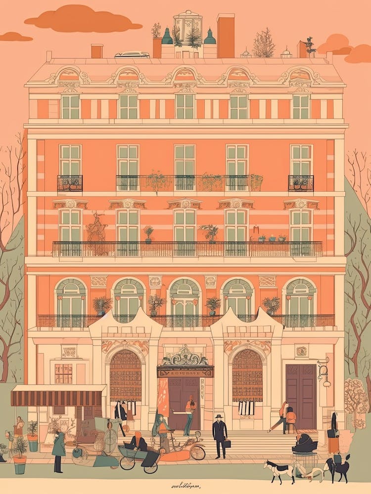 Madrid Spain Travel Illustration 3