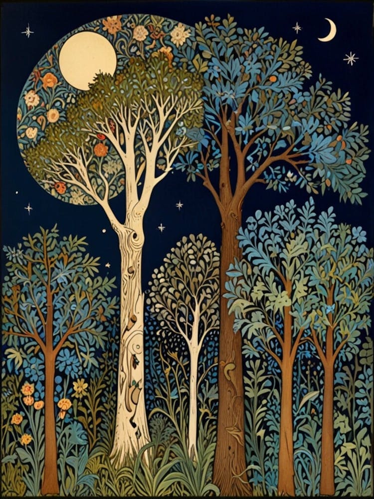 William Morris Forest At Night 29