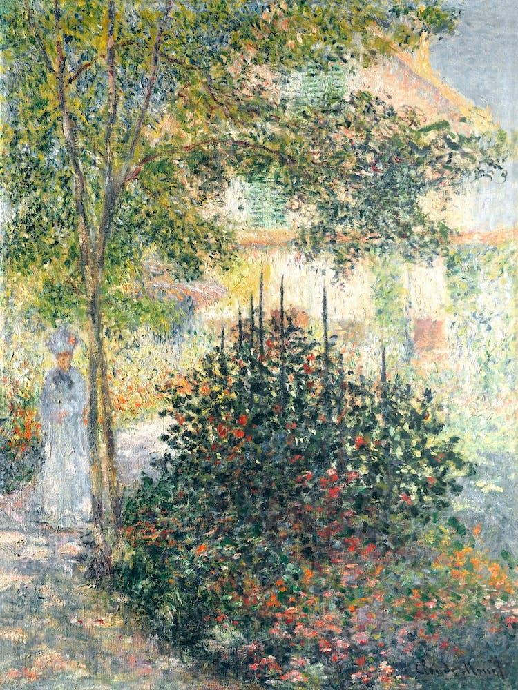 Camille Monet In The Garden At Argenteuil (1876), Claude Monet