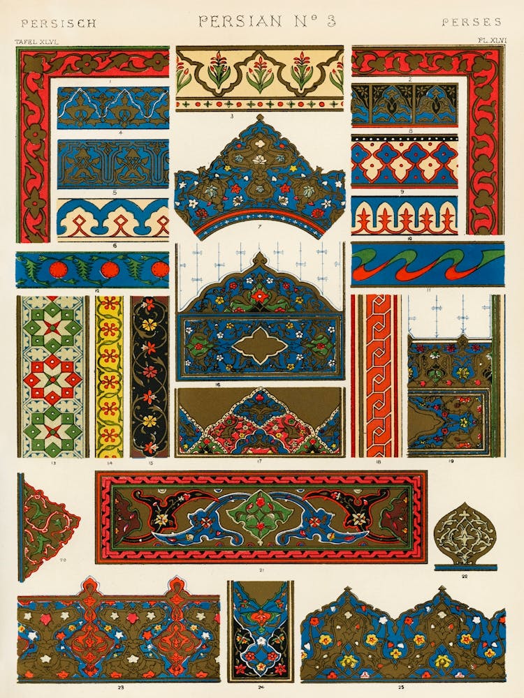 Vintage Pattern Illustration, Owen Jones                                                                                      