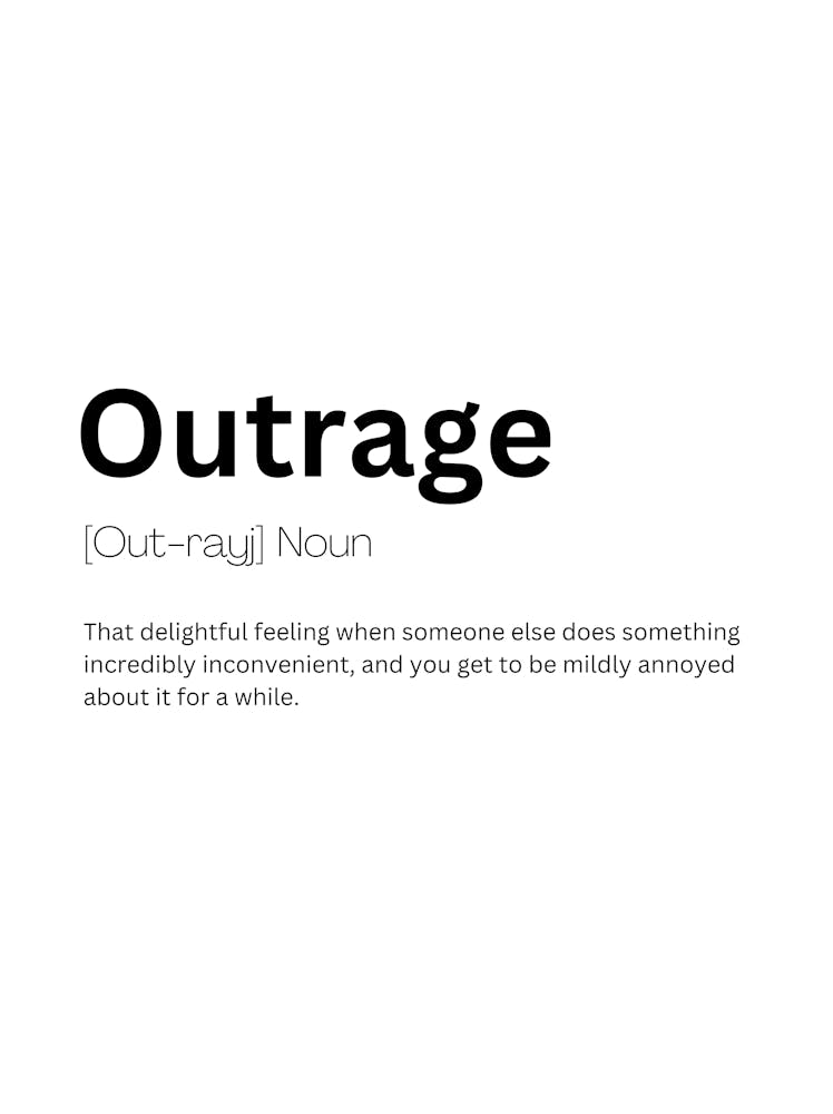 Outrage Definition Meaning