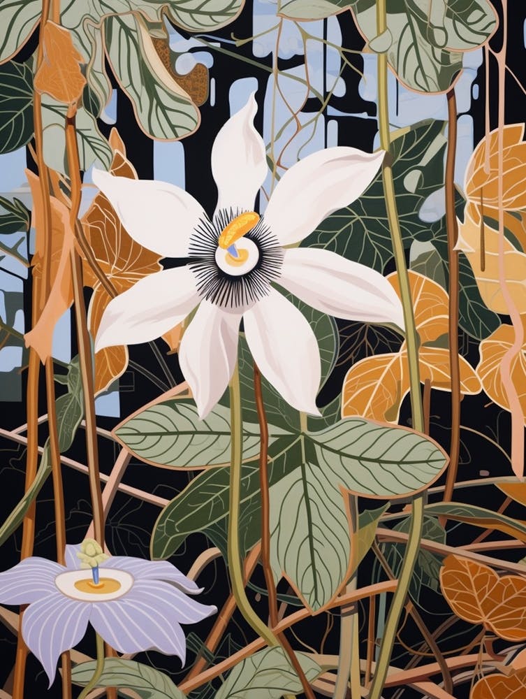 Flower Illustration Passionflower 1