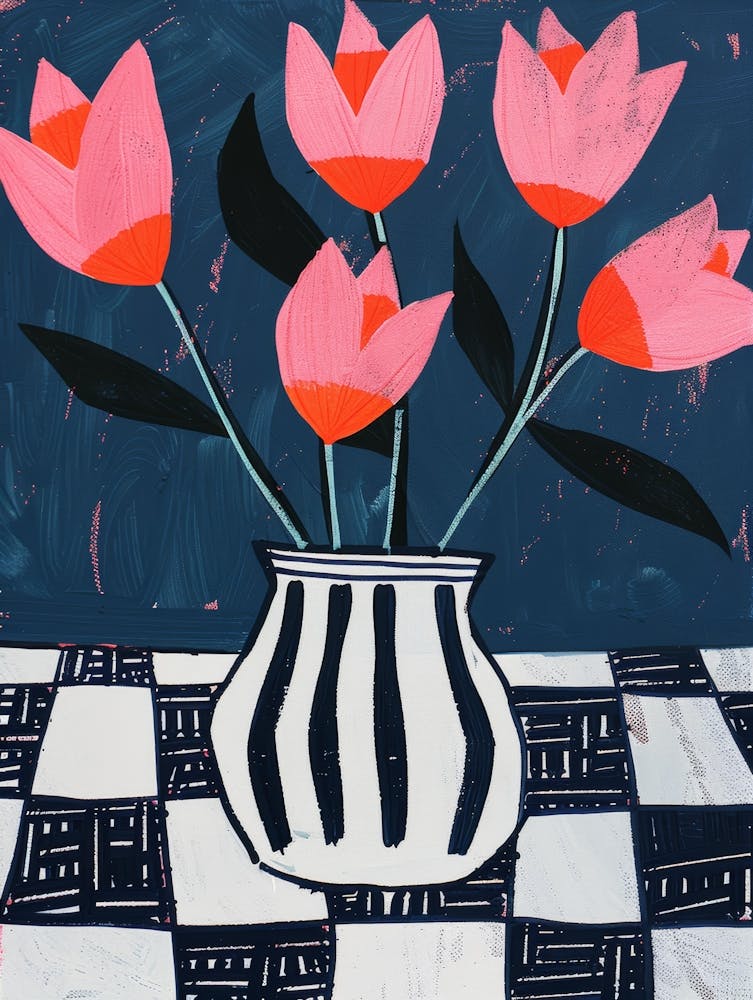 Tulpen In Einer Vase 30