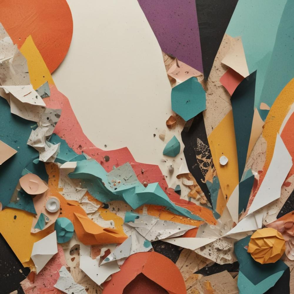Abstract Paper Collage