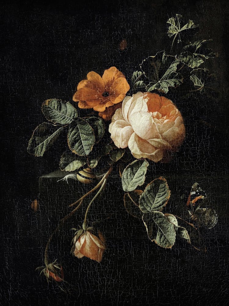 Moody Vintage Roses