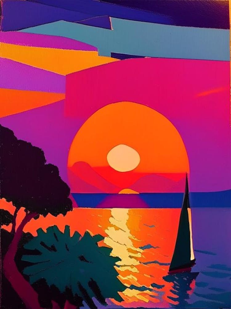 Lake Sunrise Geometric