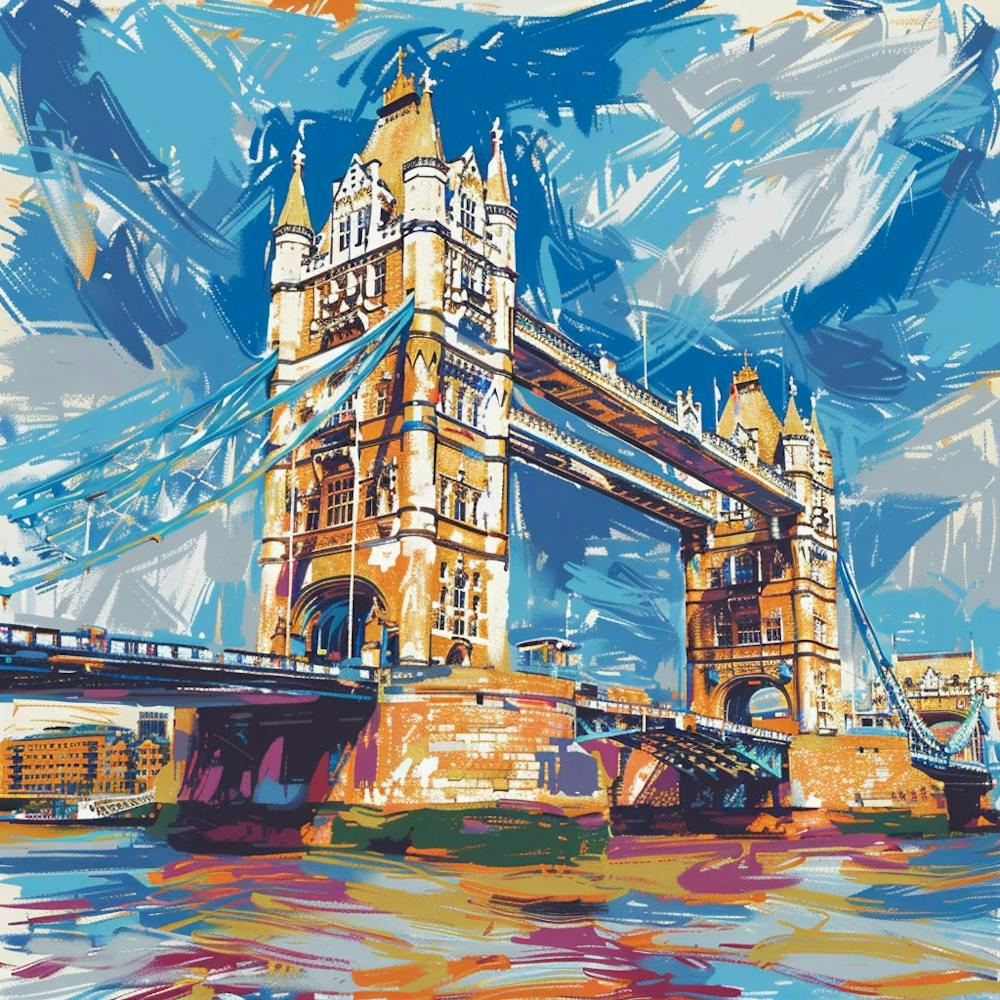 Tower Bridge Oil Painting London