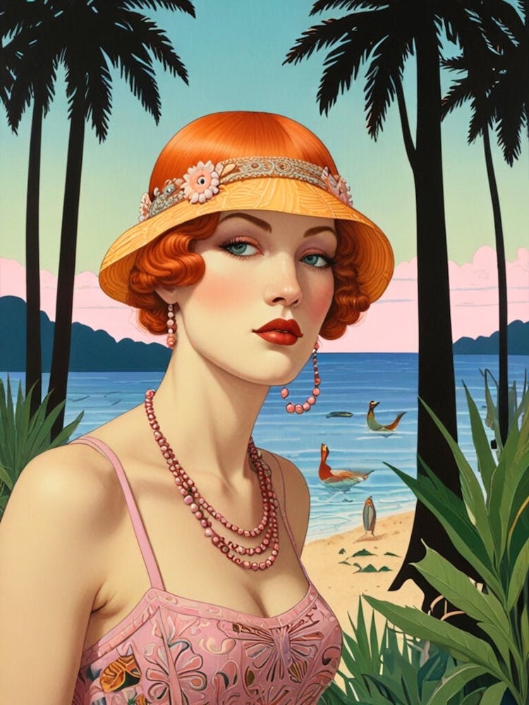 Woman On The Beach 4