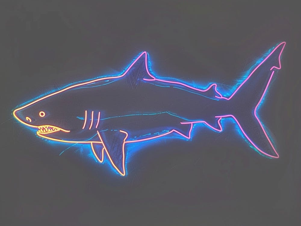 Neon Goblin Shark 4