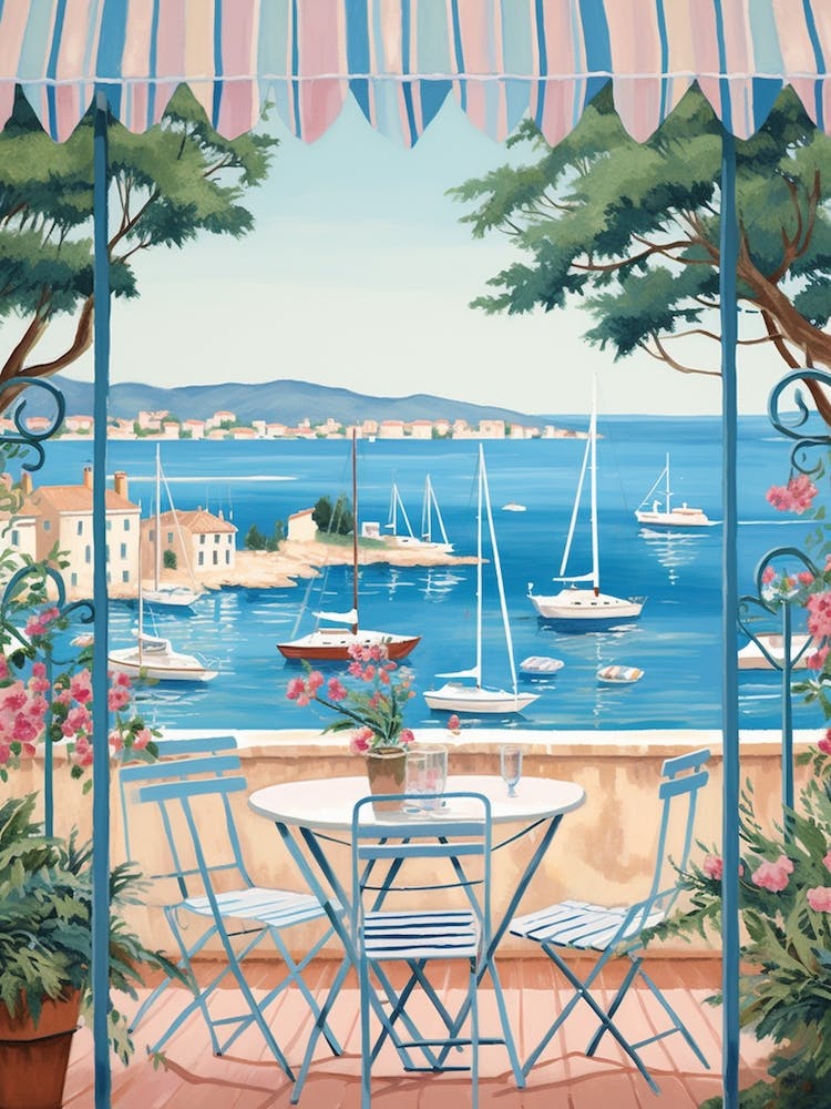 Saint Tropez Frankreich 4 Illustration