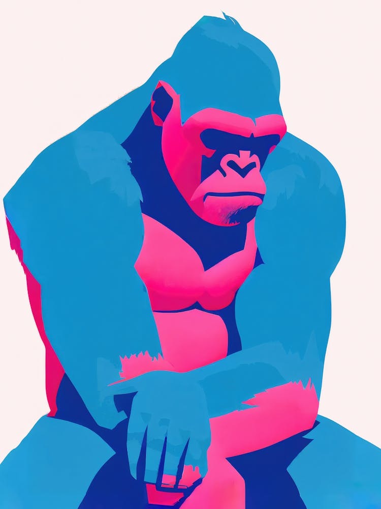 Pink Gorilla Retro