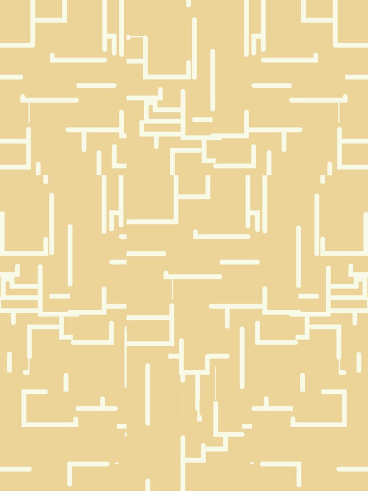 Minimalist Abstract Lines Yellow