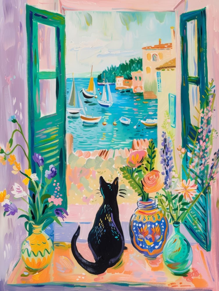 Cat By The Window 3