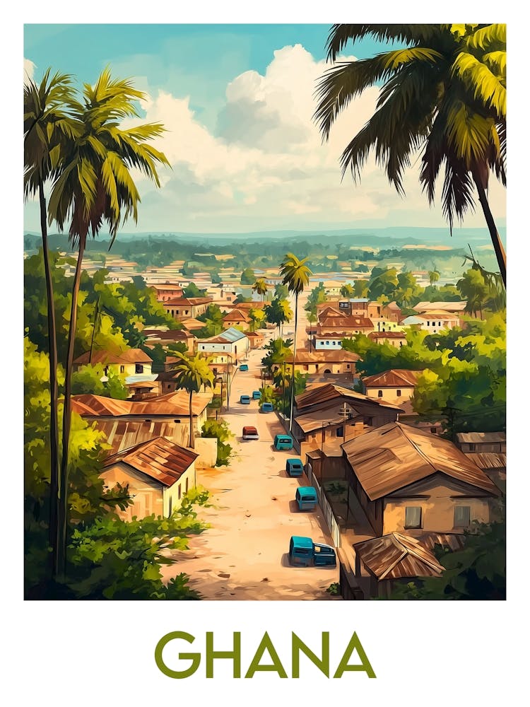 Affiche de voyage Ghana