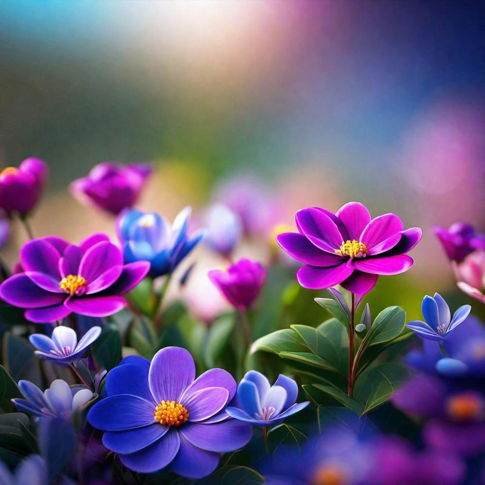 Purple Flowers Wallpaper 1