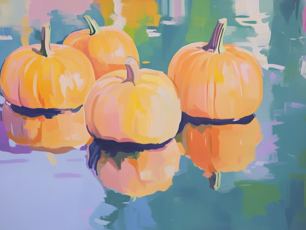 Pumpkins In The Water