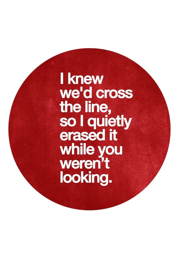 I Erased The Line Us