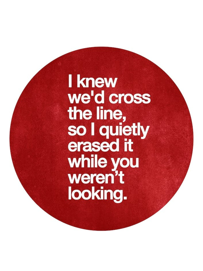 I Erased The Line Us