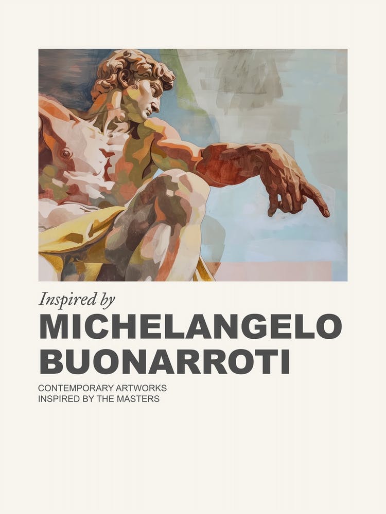 Museum Poster Inspired By Michelangelo Buonarroti 2