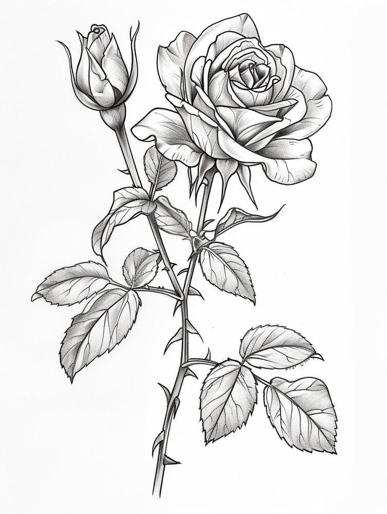 Roses Sketch 32