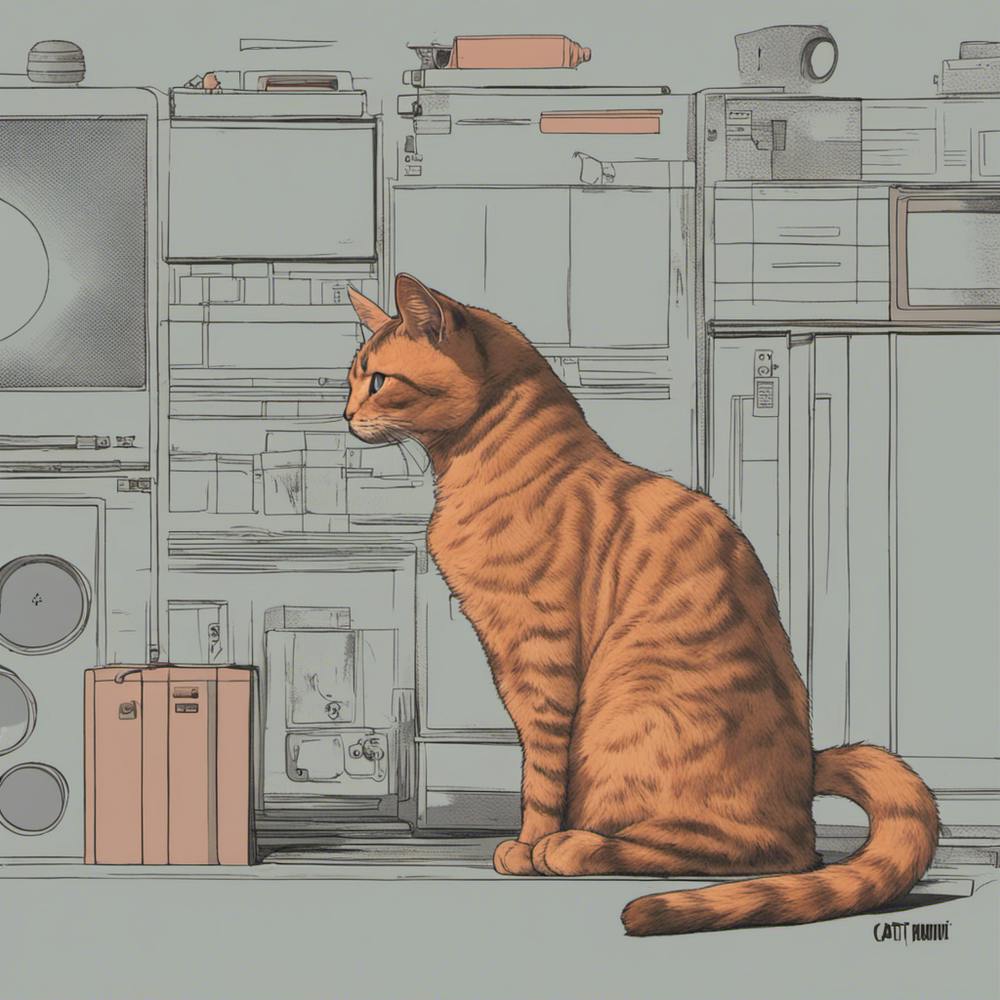 Cat In The Kitchen