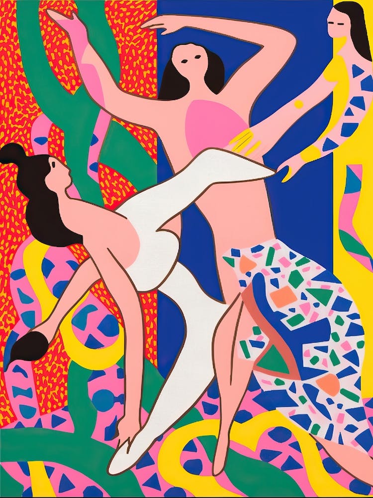 Gymnastics In The Style Of Matisse 2
