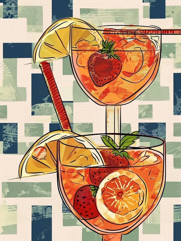 Pimm S Cup Illustration