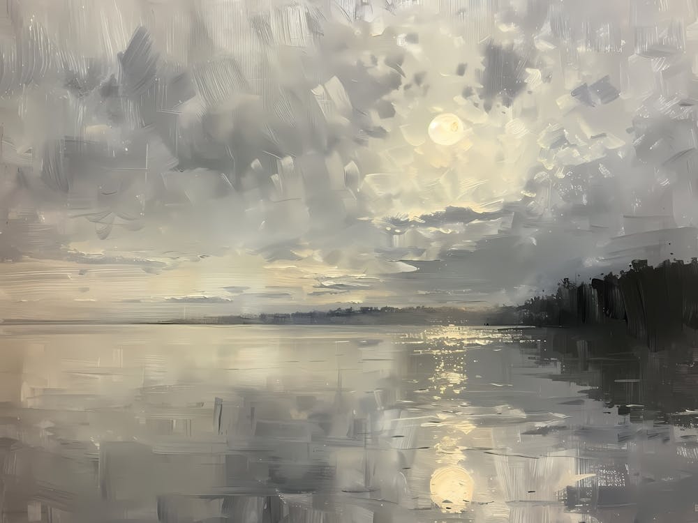 Moonlight Over The Lake