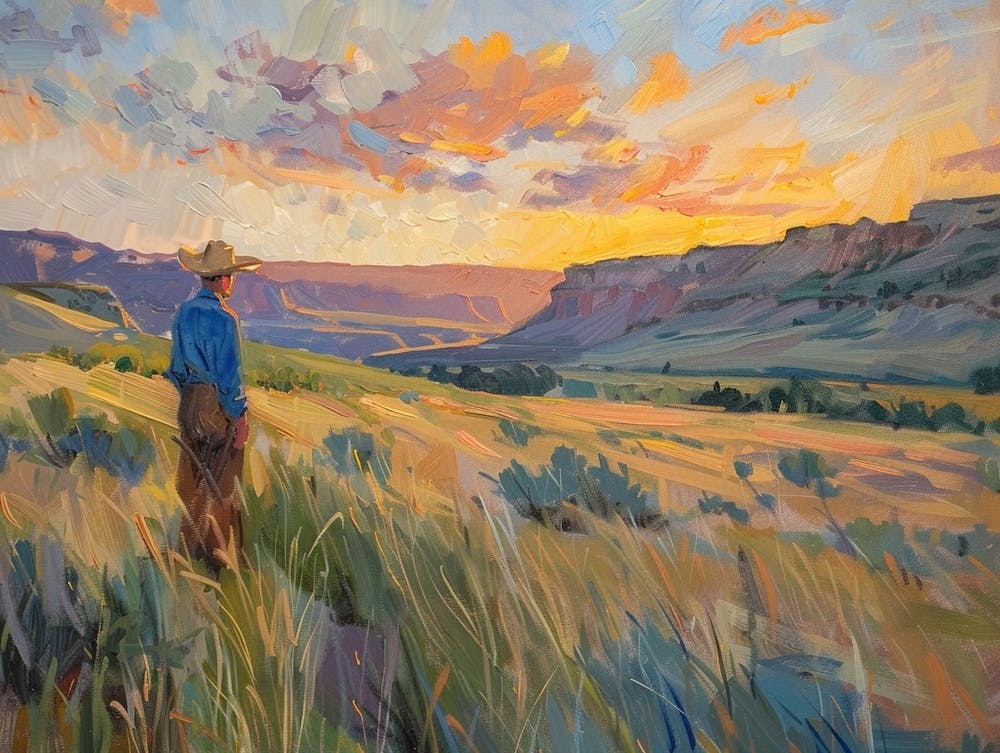 Western Sunset Landscapes Wyoming 4