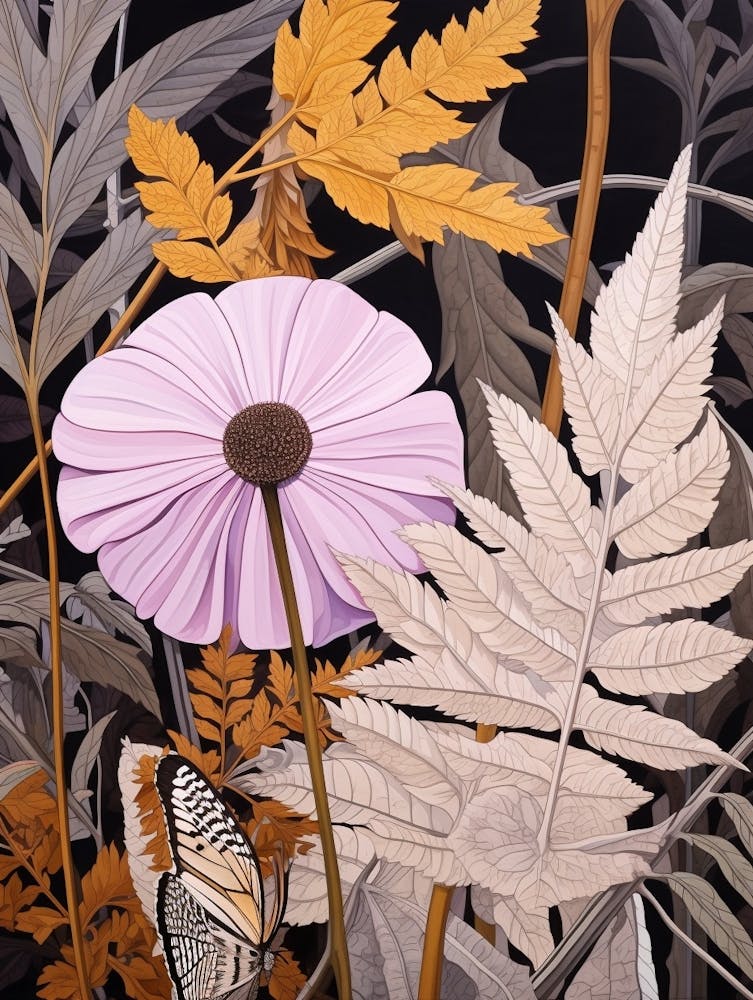 Flower Illustration Lilac 1