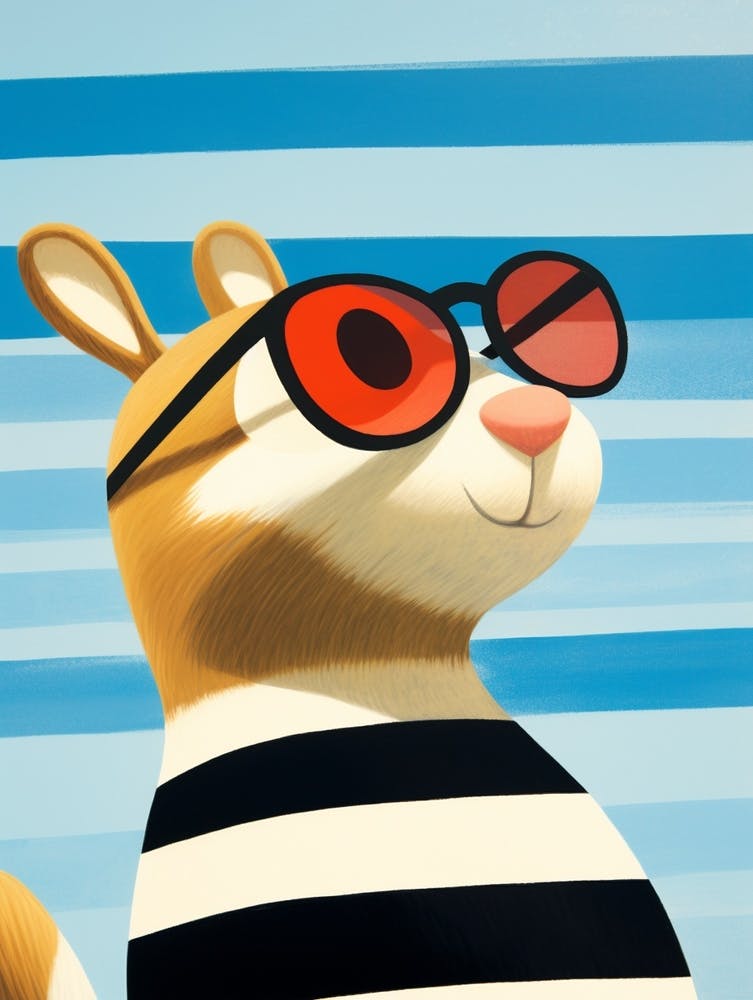 Little Chipmunk 1 Wearing Sunglasses