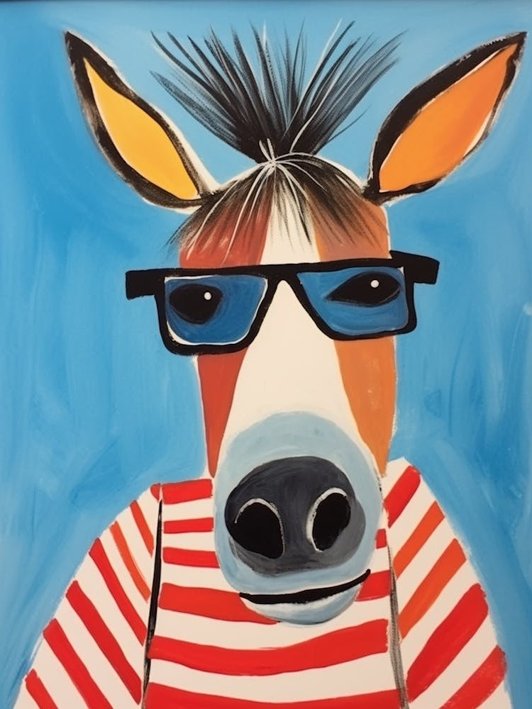 Little Donkey 1 Wearing Sunglasses