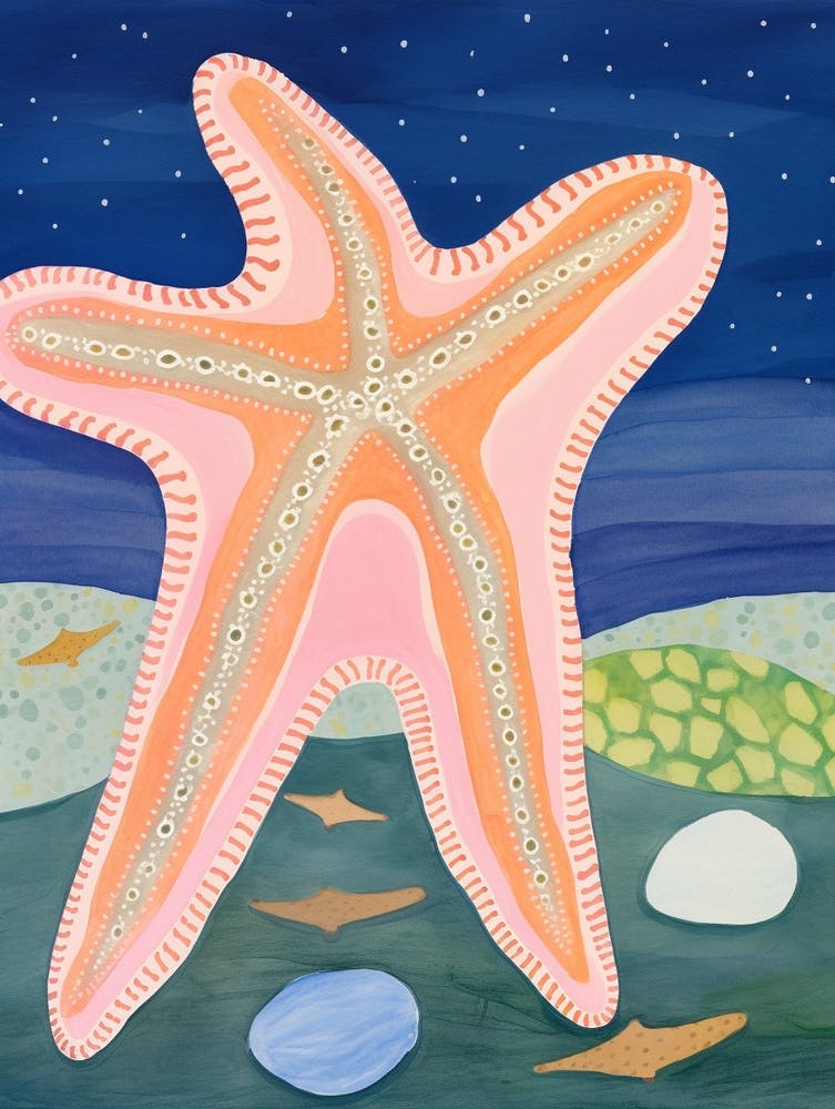 Maximalist Animal Painting Starfish 1