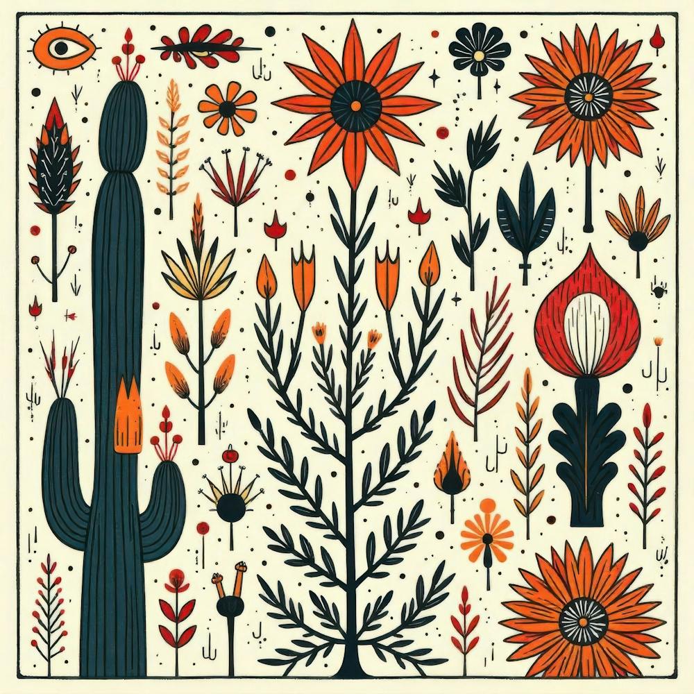 Mexican Flowers 1