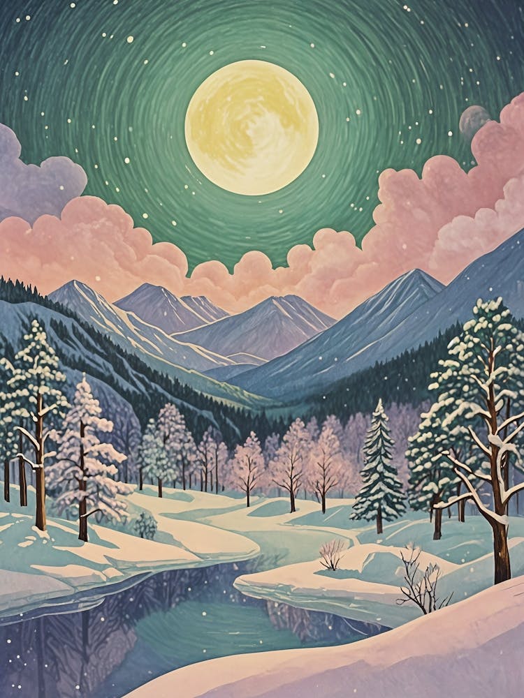 Full Moon In Winter