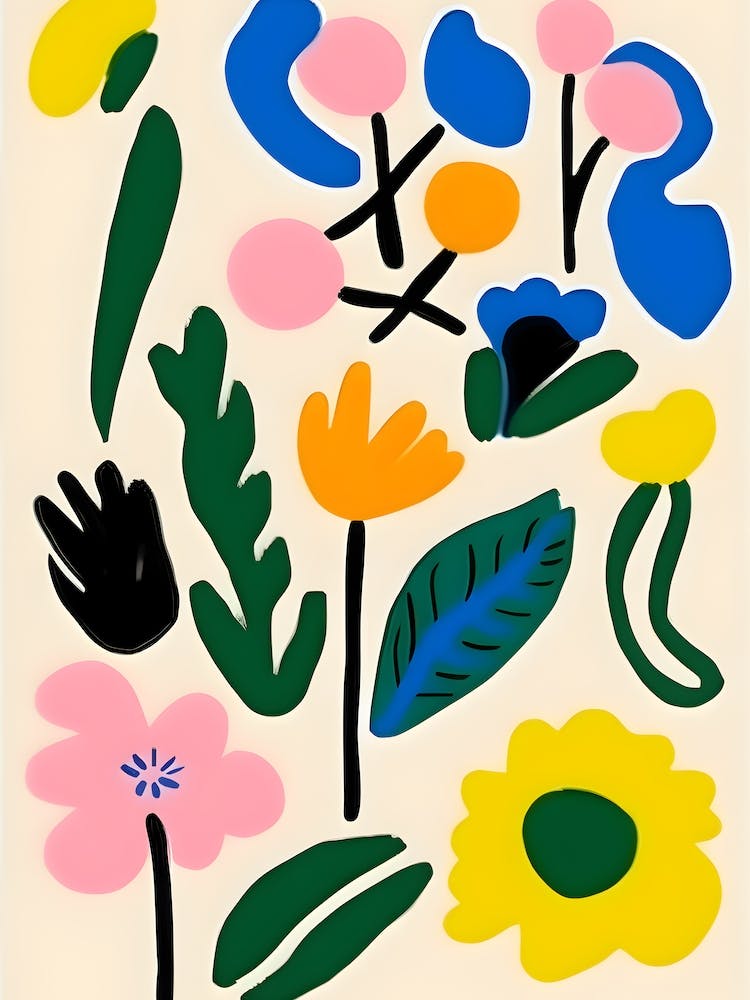 Modern  Abstract Flower Market 1