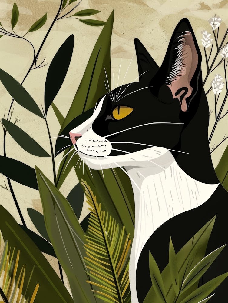 Black And White Cat 31