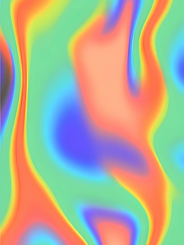 Psychedelic Swirls Rainbow