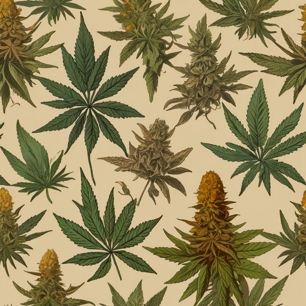 Default Default Retro Vintage Cannabis For Defferent Seasons A 1