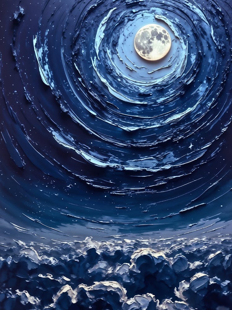 Impasto Midnight Moon
