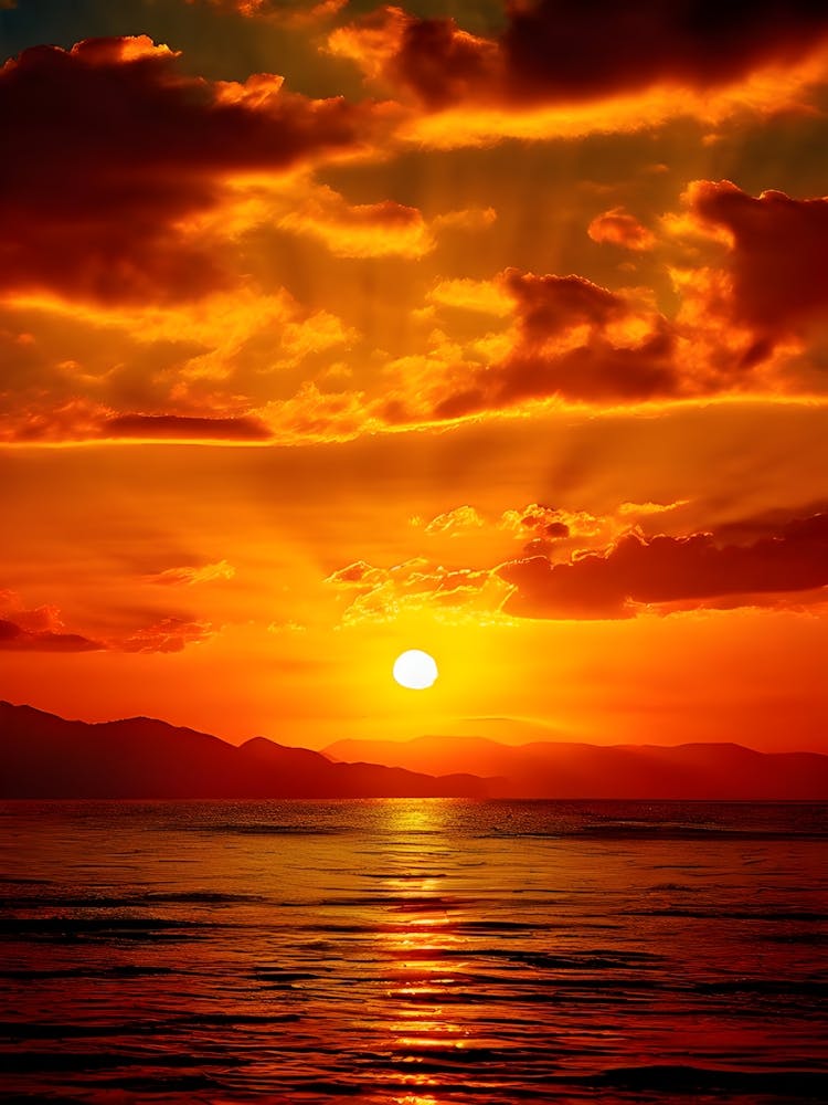 Sunset Over The Ocean 23