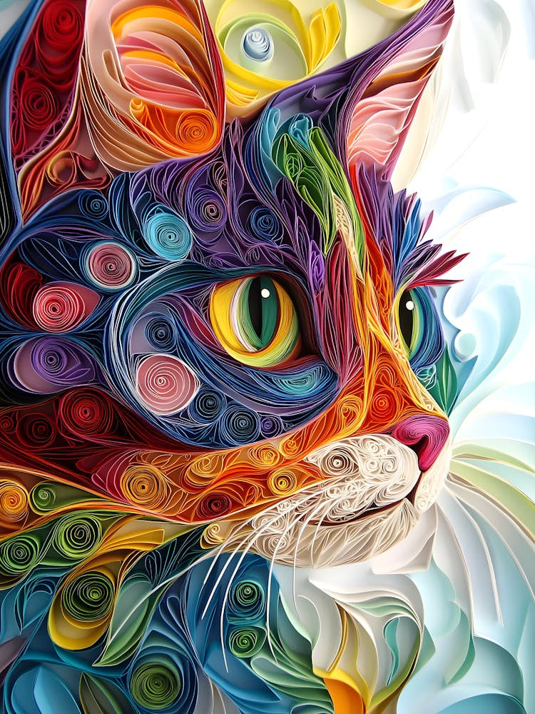 Quilling Cat 20